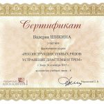 сертифікат Шикіна Валерія Валеріївна